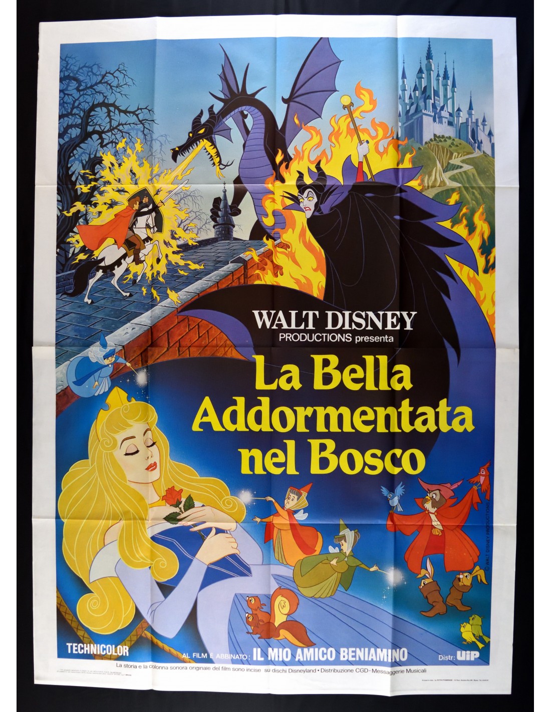 manifesto LA BELLA ADDORMENTATA NEL BOSCO Sleeping Beauty walt disney M377